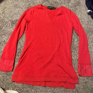 Women’s red long sleeve